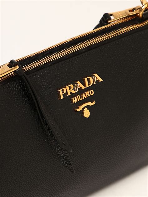 borsa prada con tracolla nera interno rosa|farfetch borse prada donna.